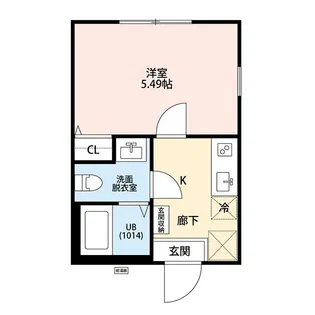 Venus Lagoon三枚町【102号室】の間取り