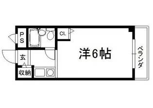 ビレッタ七瀬川【103号室】の間取り