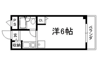 ビレッタ七瀬川【301号室】の間取り
