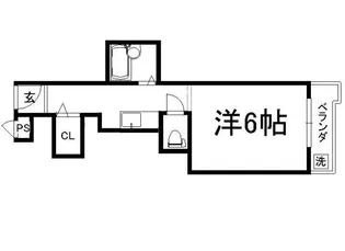 御所西シンワマンション【502号室】の間取り