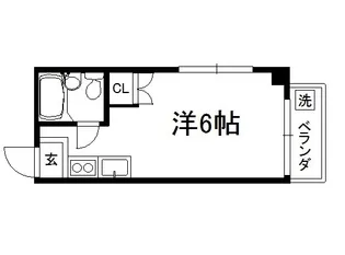 室町北野マンション【302号室】の間取り
