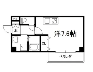 サンカノン御所西【304号室】の間取り