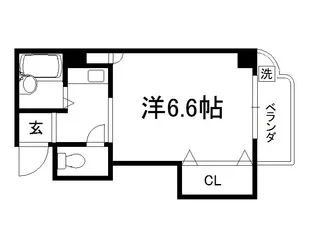 シティーアスカ【402号室】の間取り