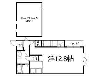 デザインメゾン御所西【201号室】の間取り