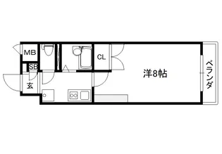 Raffine御所西【4階】の間取り