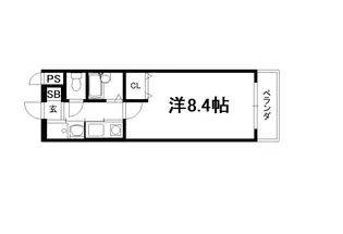 元土御門【3階】の間取り