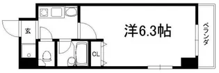 エクセレント御所西【605号室】の間取り
