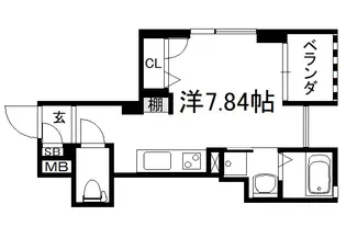 MILLE LIBRORUM【404号室】の間取り