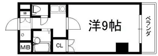 ハウスセゾン鞍馬口【1階】の間取り