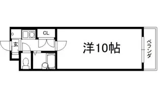 ピラーズ御所西【1階】の間取り