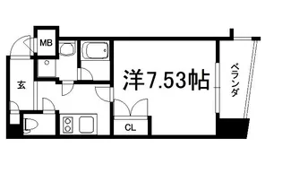 HF烏丸鞍馬口レジデンス【501号室】の間取り