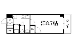 エルコート【302号室】の間取り
