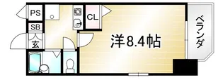 エムエフ御所北【403号室】の間取り