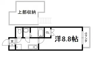 クローバーコート【3階】の間取り