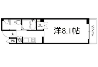 Casa Ville 御所【205号室】の間取り
