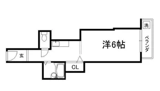御所西シンワマンション【506号室】の間取り