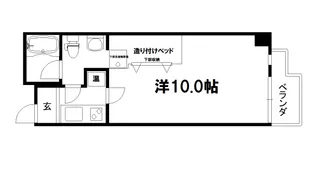 アクエルド御所北【310号室】の間取り