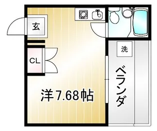 HAMASO京都今出川【102号室】の間取り