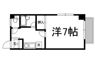コーポ葉月【2A号室】の間取り