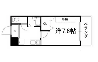 KIビレッヂ【104号室】の間取り