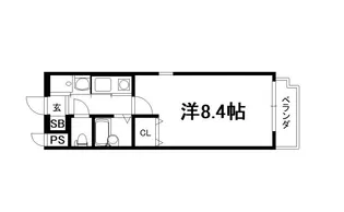 元土御門【2階】の間取り