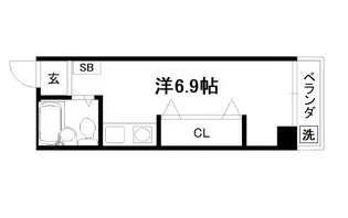 アスペースCSⅡ【202号室】の間取り