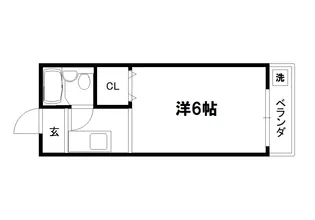 錦ハイツ【205号室】の間取り