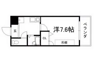 KIビレッヂ【404号室】の間取り