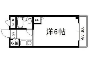 ビレッタ七瀬川【106号室】の間取り