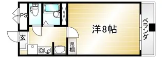 滝山ビル【402号室】の間取り