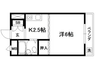 メゾン市川壱番館【105号室】の間取り