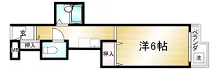 御所西シンワマンション【402号室】の間取り