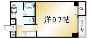 ヴェルデ御所東【203号室】の間取り