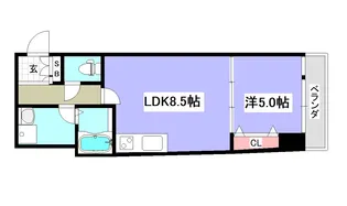 ル・ボーシエル【4階】の間取り
