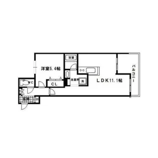 ヴィラ聖護院【1階】の間取り