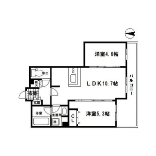CURIOJITE OKAZAKI【1階】の間取り