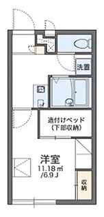 レオパレスHolly【203号室】の間取り