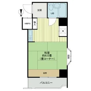 エクレーヌ御池【10階】の間取り