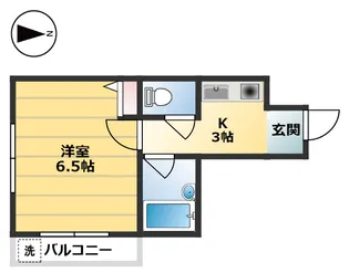 ルミエール・ヒロ【2階】の間取り