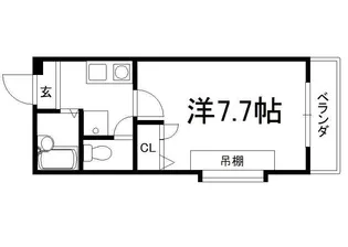 KIビレッヂ【105号室】の間取り