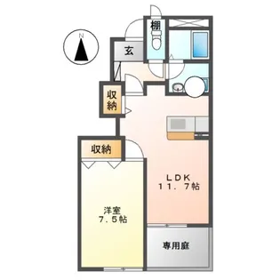 「カーザ グランデ」【1階】の間取り