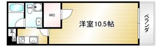 グランコスモ出町【102号室】の間取り
