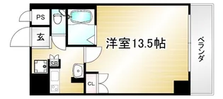 オーク西陣【4階】の間取り