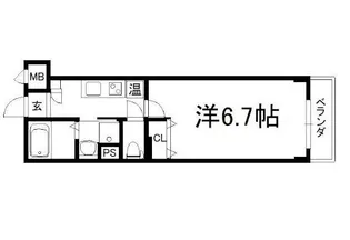 プランドールSHINWA【404号室】の間取り