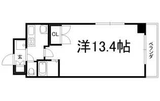 アネックス西陣【606号室】の間取り