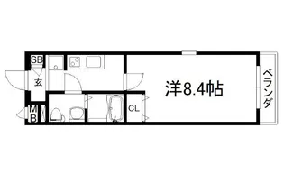 コートハウス大西Ⅱ【2階】の間取り