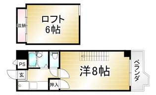 「メゾンエチーフ」【5階】の間取り