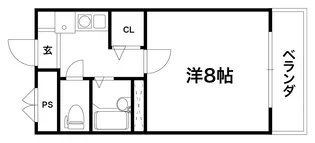 滝山ビル【403号室】の間取り