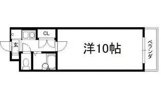 ピラーズ御所西【320号室】の間取り