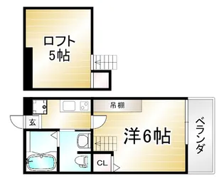 ロフティ京都西陣【1階】の間取り